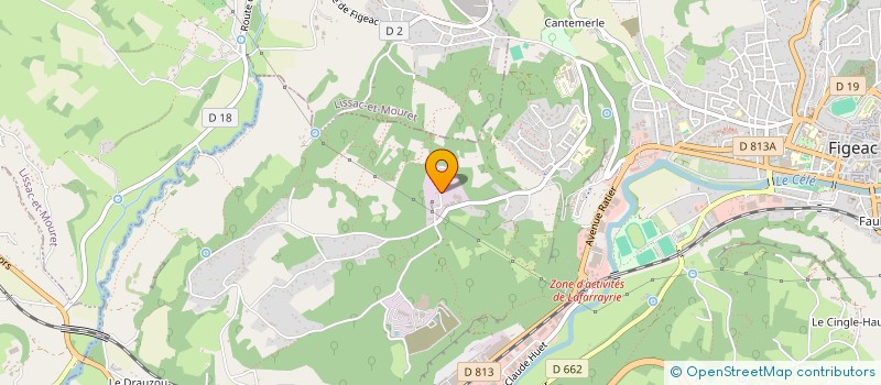 localisation de l'entreprise ENTREPRISE COUDERC  FIGEAC