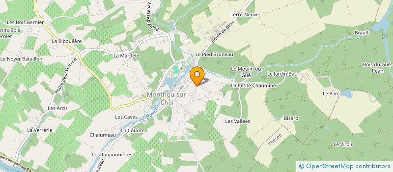 localisation de l'entreprise ENTREPRISE COURATIN à MONTHOU-SUR-CHER