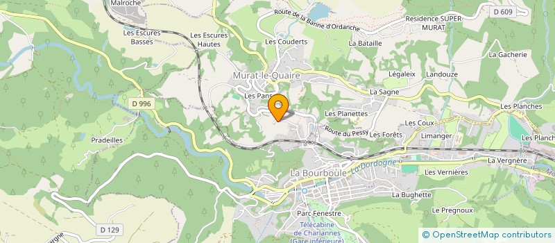 localisation de l'entreprise ENTREPRISE COURTADON ET FILS à MURAT-LE-QUAIRE
