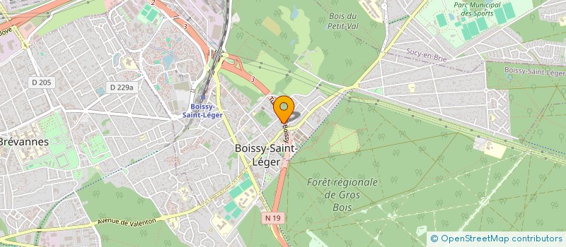 localisation de l'entreprise ENTREPRISE COURTAT à BOISSY-SAINT-LEGER