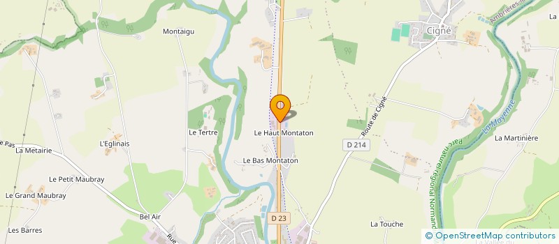 localisation de l'entreprise ENTREPRISE COUSIN LECOMTE à AMBRIERES-LES-VALLEES