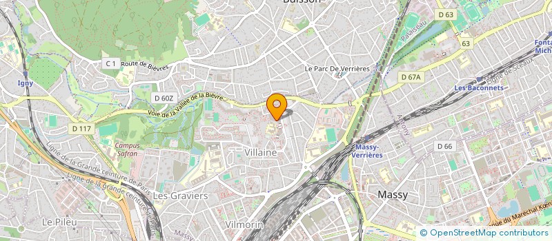 localisation de l'entreprise ENTREPRISE COUSQUER  MASSY