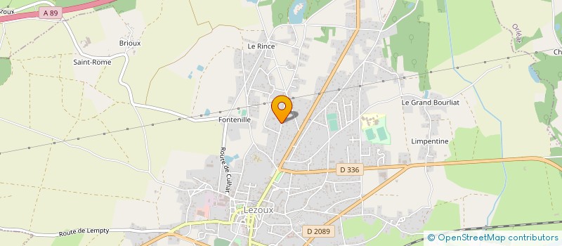 localisation de l'entreprise ENTREPRISE COUTAREL à LEZOUX