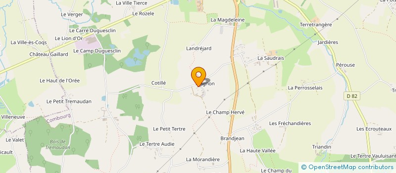 localisation de l'entreprise ENTREPRISE COUTURE à COMBOURG
