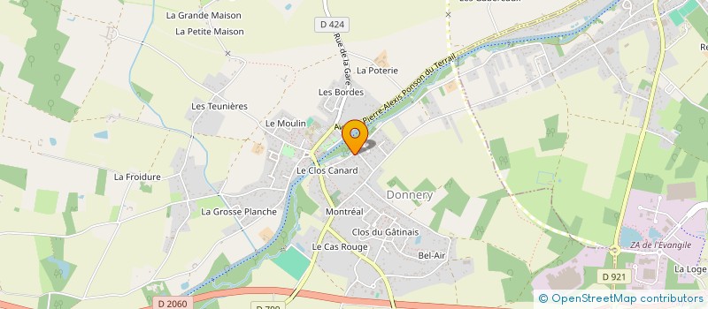 localisation de l'entreprise ENTREPRISE COUTURE ET FILS à FAY-AUX-LOGES