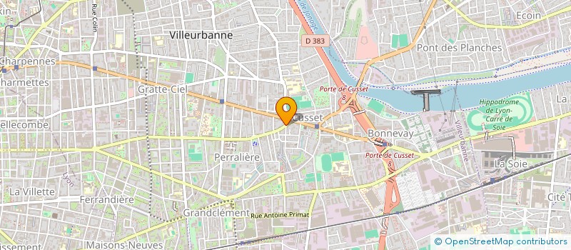 localisation de l'entreprise ENTREPRISE COUTURIER  VILLEURBANNE