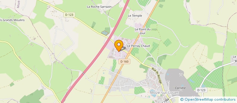 localisation de l'entreprise ENTREPRISE COUVERTURE BLOUIN à MOZE-SUR-LOUET