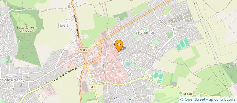 localisation de l'entreprise ENTREPRISE COUVR TOIT à SEICHAMPS