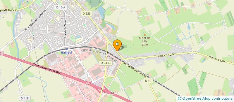 localisation de l'entreprise ENTREPRISE COYOT EURL à BAILLEUL