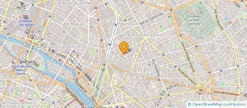 localisation de l'entreprise ENTREPRISE CRESTAL à PARIS