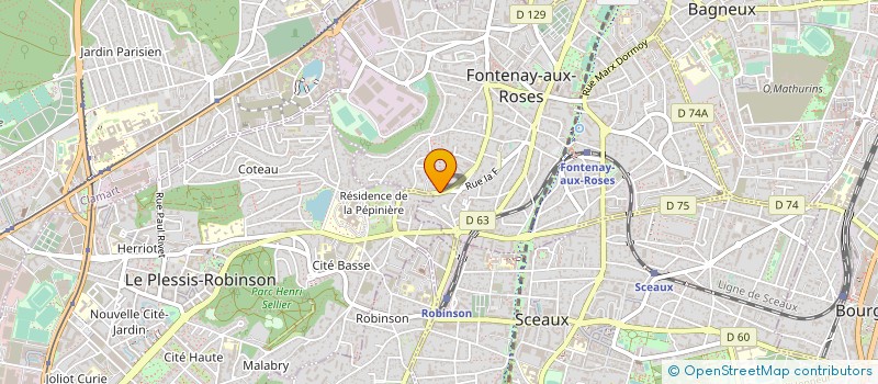 localisation de l'entreprise ENTREPRISE CRISS RENOVATION à FONTENAY-AUX-ROSES