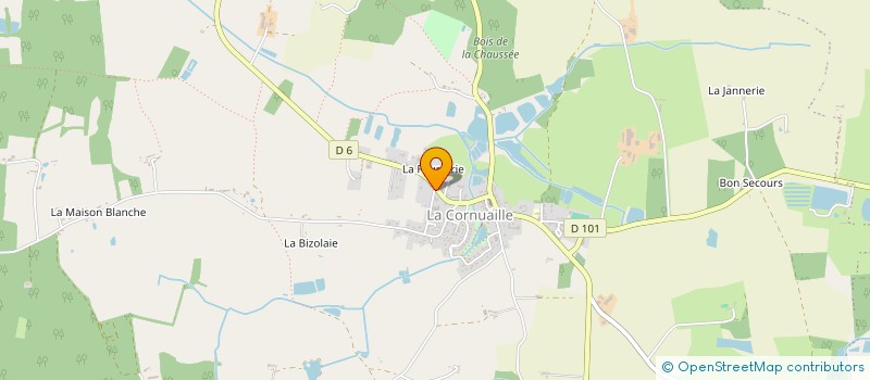 localisation de l'entreprise ENTREPRISE CROIX à VAL D'ERDRE-AUXENCE