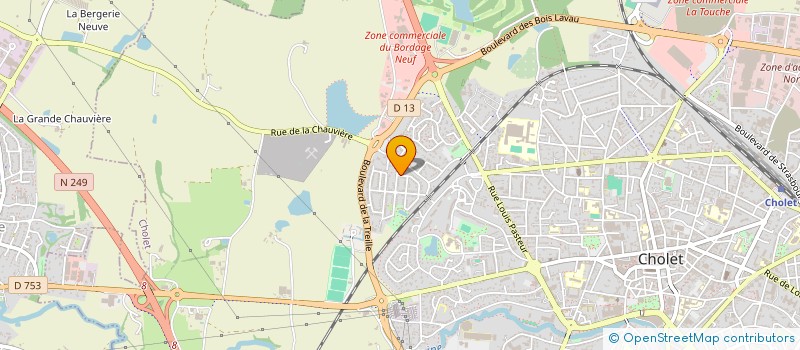 localisation de l'entreprise ENTREPRISE CROUE CYRIL à CHOLET