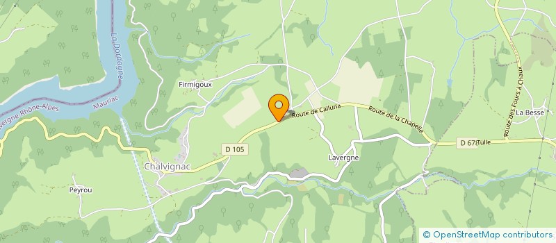 localisation de l'entreprise ENTREPRISE CROUTE à CHALVIGNAC