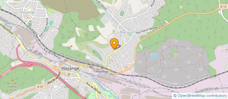 localisation de l'entreprise ENTREPRISE CZEREVATY à HAYANGE