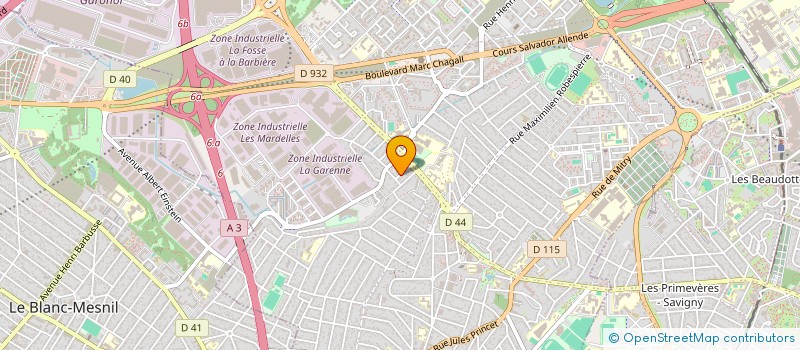 localisation de l'entreprise ENTREPRISE D.A.M à AULNAY-SOUS-BOIS