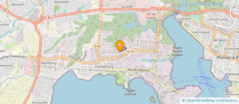 localisation de l'entreprise ENTREPRISE D'AGENCEMENT INTERIEUR  BAIE-MAHAULT