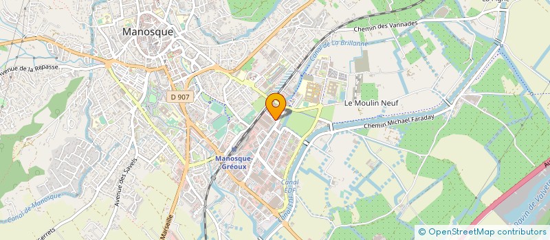 localisation de l'entreprise ENTREPRISE D'ANGELO  MANOSQUE