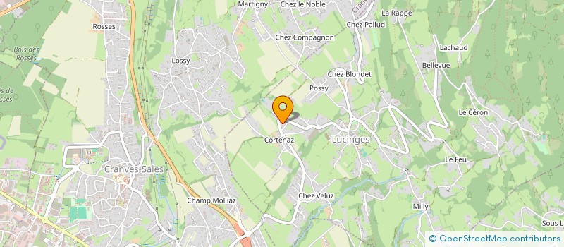 localisation de l'entreprise ENTREPRISE D'ELECTRICITE J. PERRET  LUCINGES