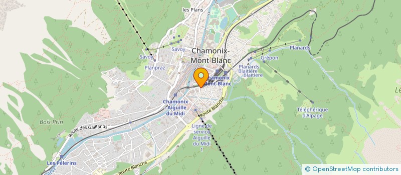 localisation de l'entreprise ENTREPRISE D'ELETRICITE BARBAGLIA  CHAMONIX-MONT-BLANC