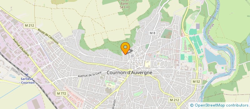 localisation de l'entreprise ENTREPRISE D ET R à COURNON-D'AUVERGNE