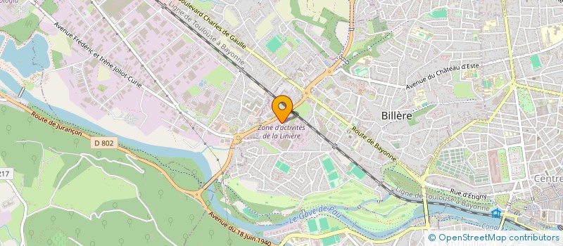 localisation de l'entreprise ENTREPRISE D'INSERTION-ARC  BILLERE