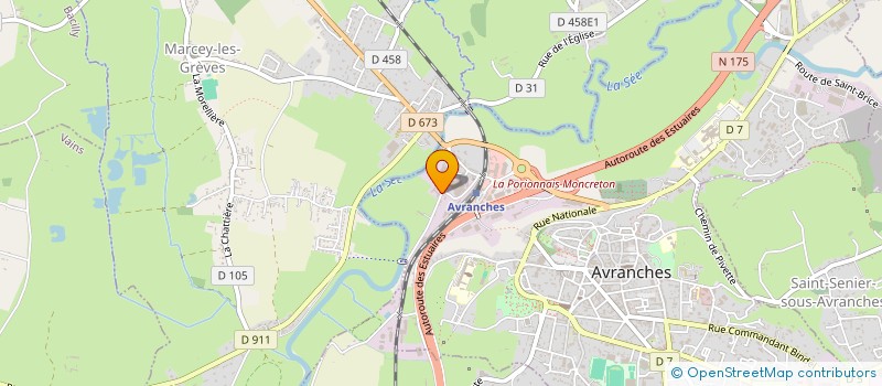 localisation de l'entreprise ENTREPRISE D'INSERTION PAR LES METIERS DE L'ENVIRONNEMENT  AVRANCHES