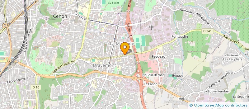 localisation de l'entreprise ENTREPRISE D'INSERTION PAROUPIANE à CENON