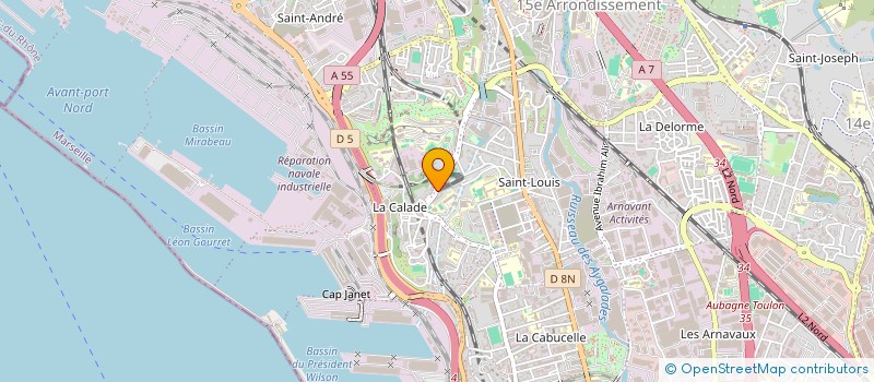 localisation de l'entreprise ENTREPRISE D INSERTION PROFESSIONNELLE ET SOCIALE DU BATIMENT ET DES TRAVAUX PUBLICS à MARSEILLE
