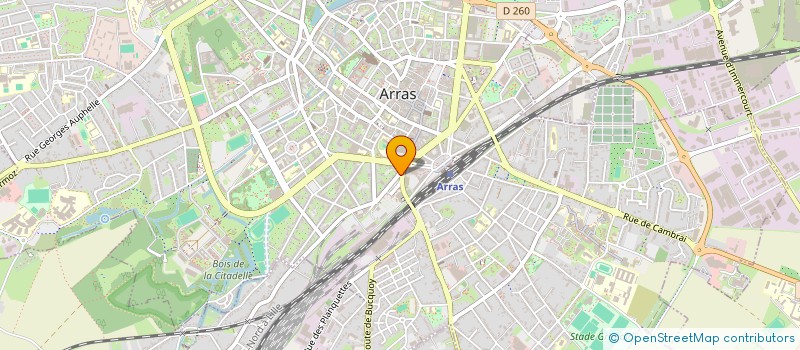 localisation de l'entreprise ENTREPRISE D'INTERIM D'INSERTION à ARRAS