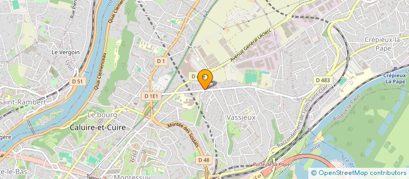 localisation de l'entreprise ENTREPRISE D ORAZIO à CALUIRE-ET-CUIRE