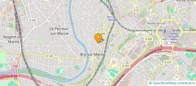 localisation de l'entreprise ENTREPRISE DA COSTA FILS  BRY-SUR-MARNE