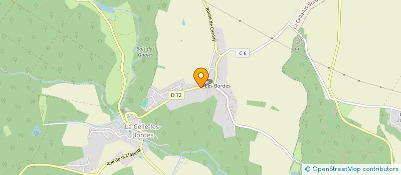 localisation de l'entreprise ENTREPRISE DA SILVA à LA CELLE-LES-BORDES