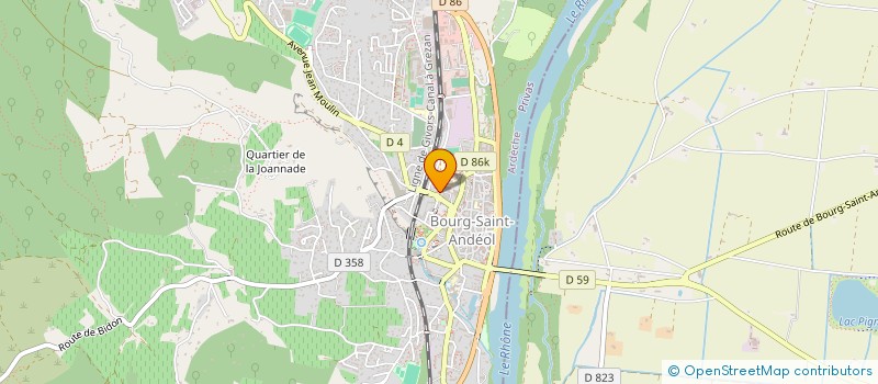 localisation de l'entreprise ENTREPRISE DALAIN ET COMPAGNIE  BOURG-SAINT-ANDEOL