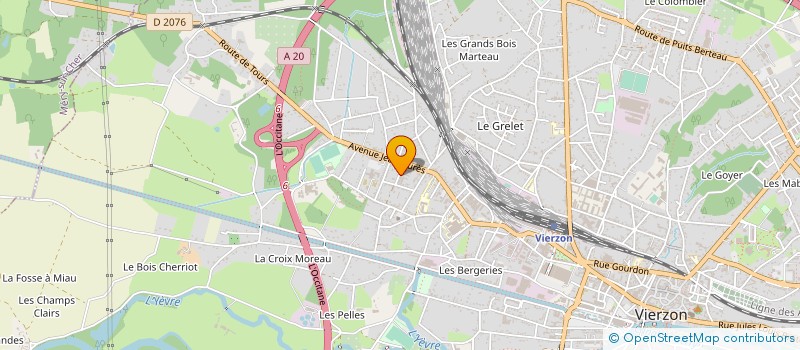 localisation de l'entreprise ENTREPRISE DALLOIS JEAN-MARC  VIERZON