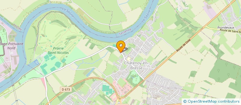 localisation de l'entreprise ENTREPRISE DAMIEN BONAZZA  CHATENOY-EN-BRESSE
