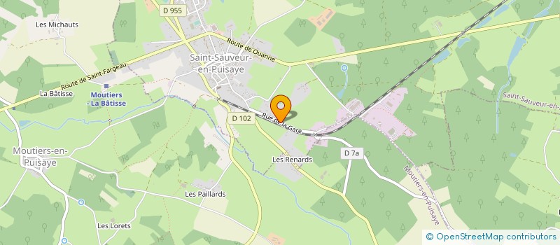 localisation de l'entreprise ENTREPRISE DAMOTTE PICHON à SAINT-SAUVEUR-EN-PUISAYE