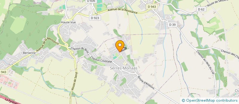 localisation de l'entreprise ENTREPRISE DANAVE à SERRES-MORLAAS