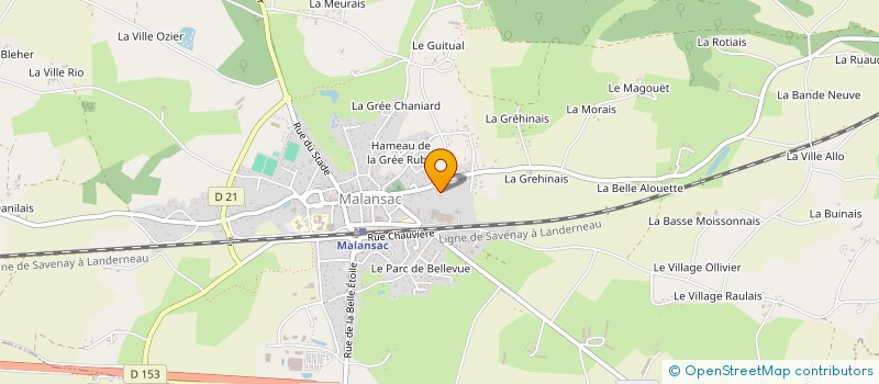 localisation de l'entreprise ENTREPRISE DAUPHAS - LE BOT à MALANSAC