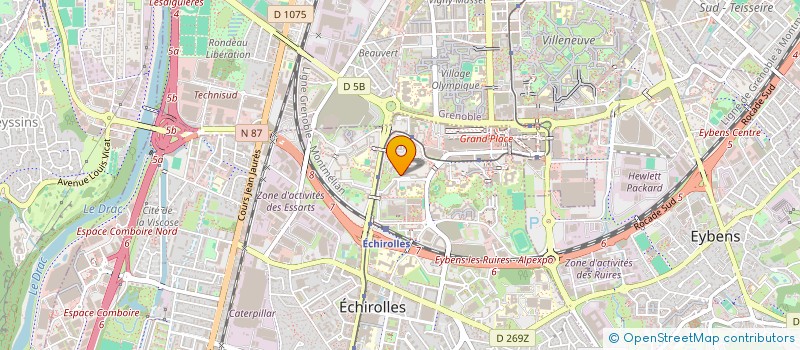 localisation de l'entreprise ENTREPRISE DAUPHINOISE DE RENOVATION ET DE NETTOYAGE à ECHIROLLES
