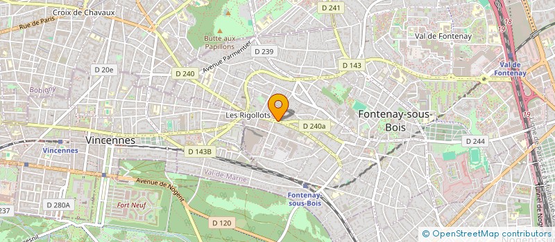 localisation de l'entreprise ENTREPRISE DAVID à FONTENAY-SOUS-BOIS