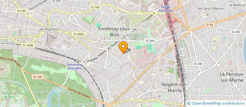 localisation de l'entreprise ENTREPRISE DE BATIMENT ALVES FRERES ET FERNANDES à FONTENAY-SOUS-BOIS