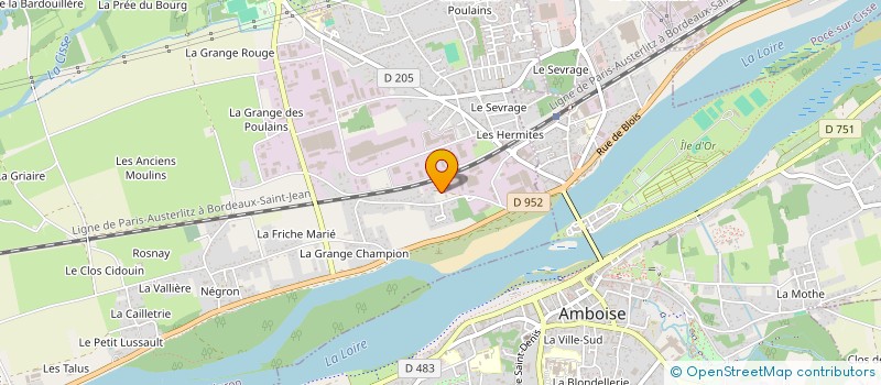 localisation de l'entreprise ENTREPRISE DE BATIMENT DCM  NAZELLES-NEGRON