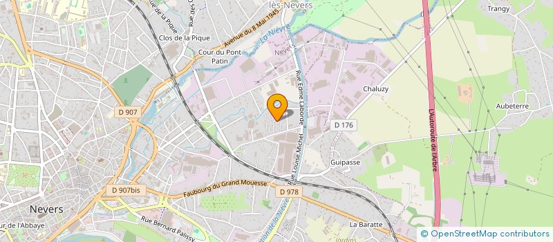 localisation de l'entreprise ENTREPRISE DE BATIMENT DE LA NIEVRE à NEVERS