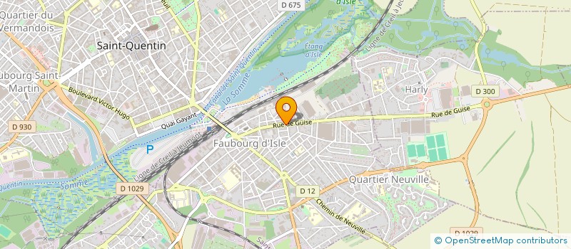 localisation de l'entreprise ENTREPRISE DE BATIMENT DIPHIL à SAINT-QUENTIN