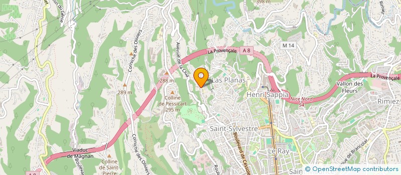 localisation de l'entreprise ENTREPRISE DE BATIMENT ET TRAVAUX PUBLICS JEAN VANNUCCI à NICE