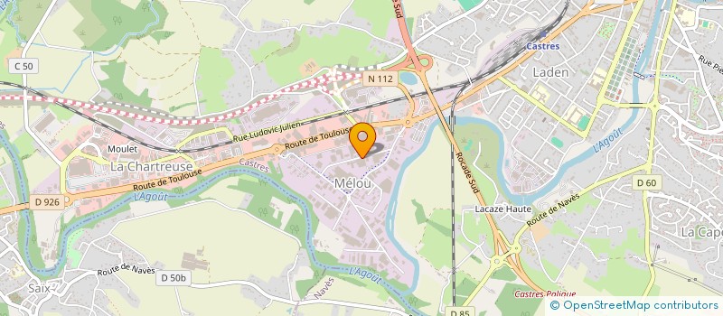 localisation de l'entreprise ENTREPRISE DE BATIMENT FLAGEAT ET FILS  CASTRES