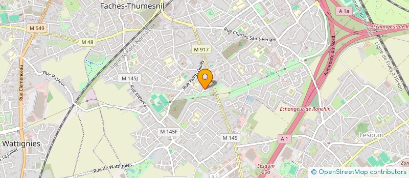 localisation de l'entreprise ENTREPRISE DE BATIMENT GENERAL BECART & FILLE  FACHES-THUMESNIL