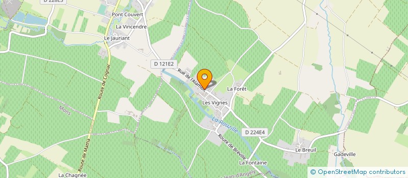 localisation de l'entreprise ENTREPRISE DE BATIMENT HIDREAU à SONNAC