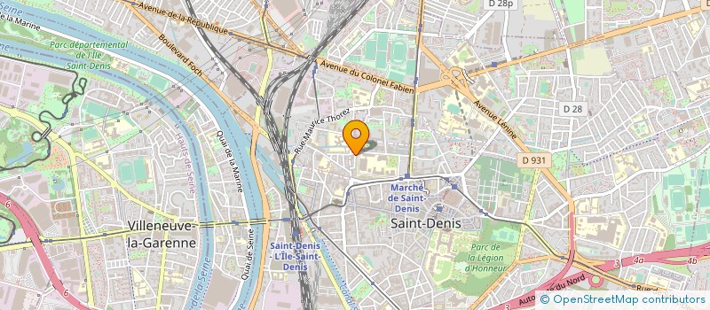 localisation de l'entreprise ENTREPRISE DE BATIMENT PASINI à SAINT DENIS